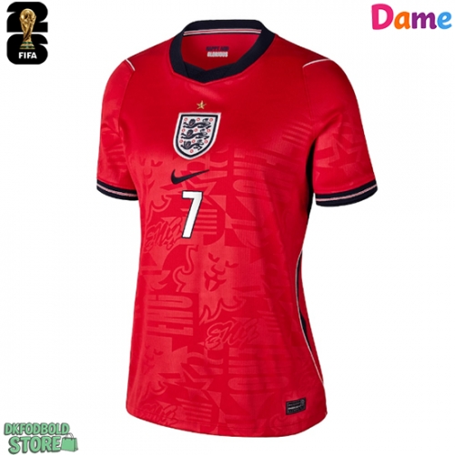 England Bukayo Saka #7 Replika Udebanetrøje Dame VM 2026 Kortærmet